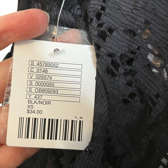 Urban Outfitters Dark Gray Lace Button-Front Spaghetti Strap Cropped Cami XS - Picture 10 of 10